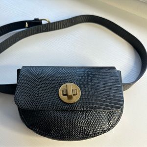 Anthropologie Linea Pelle Aria fold over belt bag in great condition